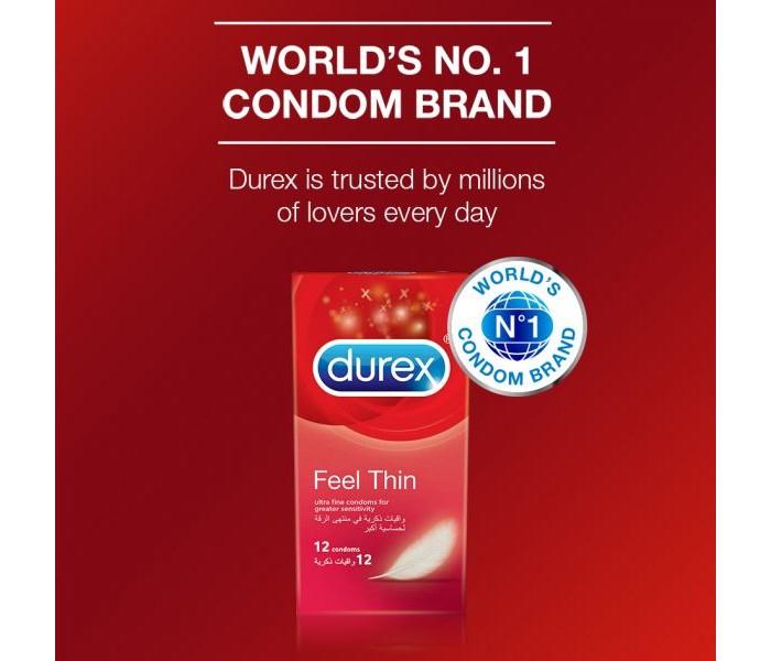 Durex Condoms 12 Pcs - Feel Thin - Zoom Image 1