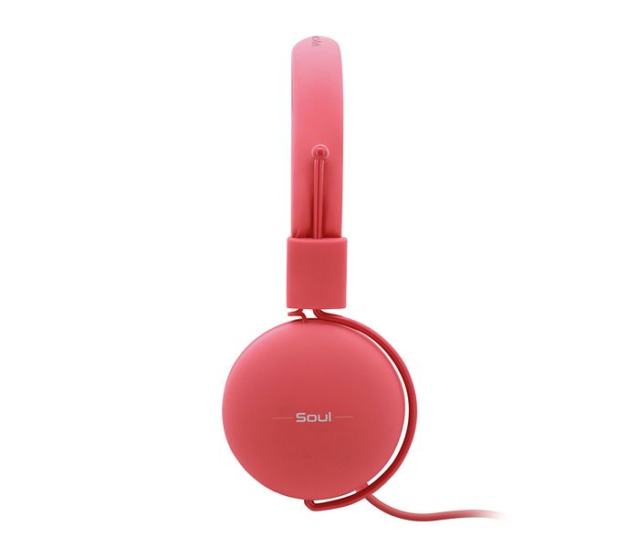 Promate Soul Lightweight Supra Aural Stereo Wired Headset, Pink - Zoom Image 2