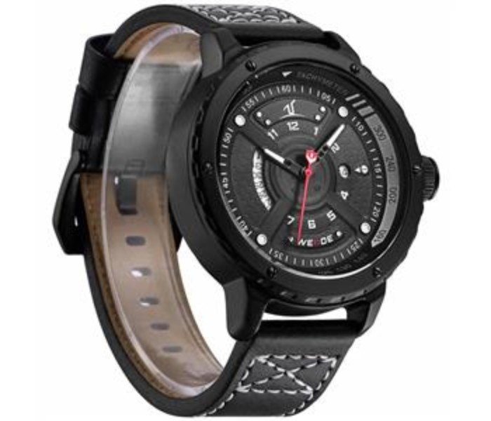 Weide UV 1609LB Mens Analog and Complete Calendar Watch Black - Zoom Image 2