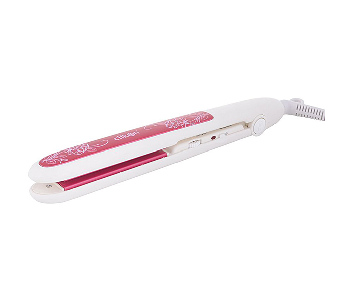 Clikon CK3235 35 Watts Hair Straightener, White & Pink - Zoom Image 1