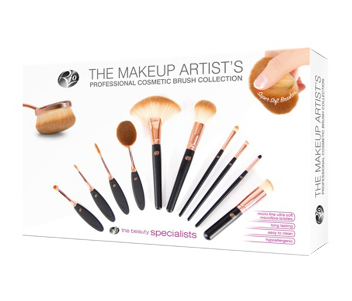 Rio BRCO Make Up Artists Pro Cosmetic Brush Collection - 10 Piece - Zoom Image 1