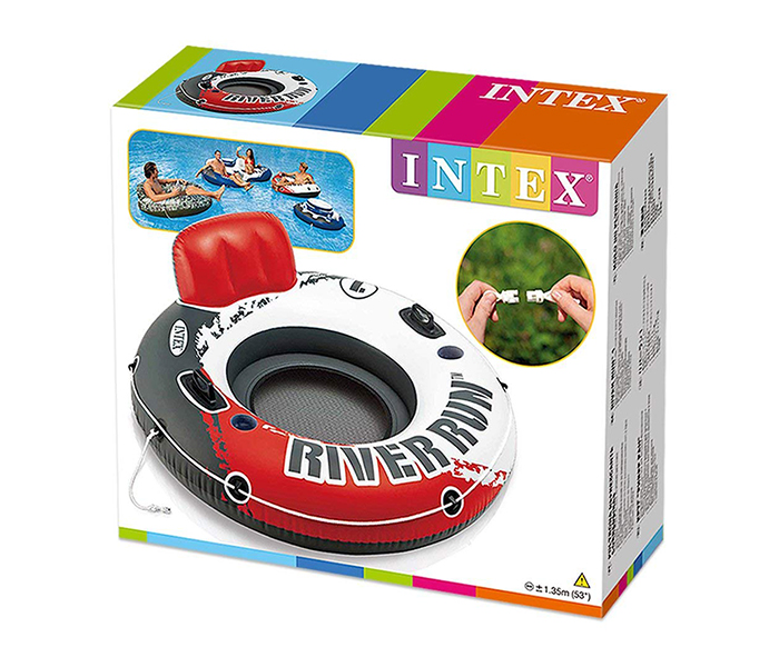 Intex ZX-56825 135CM Inflatable River Run 1 Fire Edition Sport Lounge - Red - Zoom Image 1