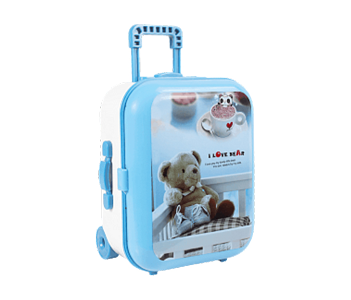 Cute Suitcase Musical Jewellery Storage Box, Blue - Zoom Image 5