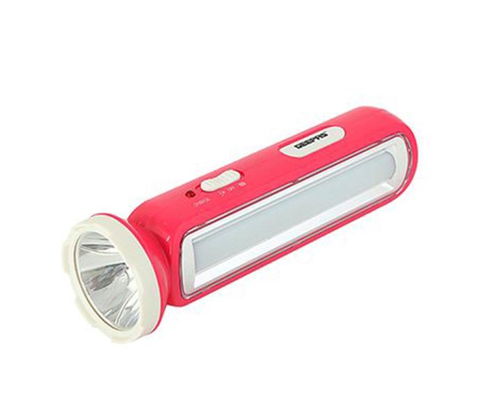 Geepas GFL4663 Rechargeable LED Torch with Emergency Lantern, Red - Zoom Image 2