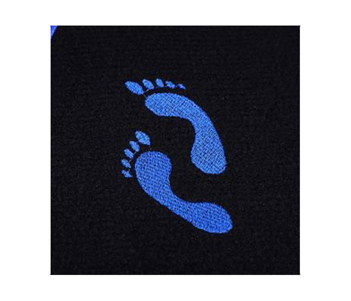 YZ 4 Pieces Car Mat, Black & Blue - Zoom Image 1