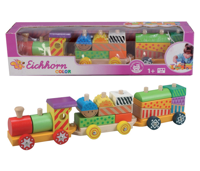 Simba 2223 Eichhorn 41CM Wooden Colour Small Train Set - Zoom Image 2