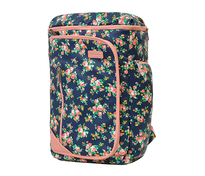 Fusion FURB08015 18-inch Rose Backpack with Front Pocket - Dark Blue - Zoom Image 1