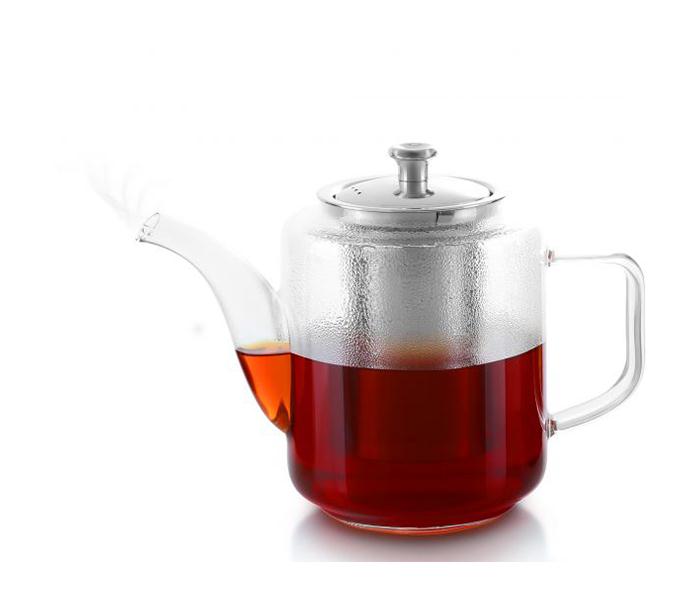 Royalford RF8262 960 ml Glass Tea Pot with Stainless Steel Strainer - Zoom Image