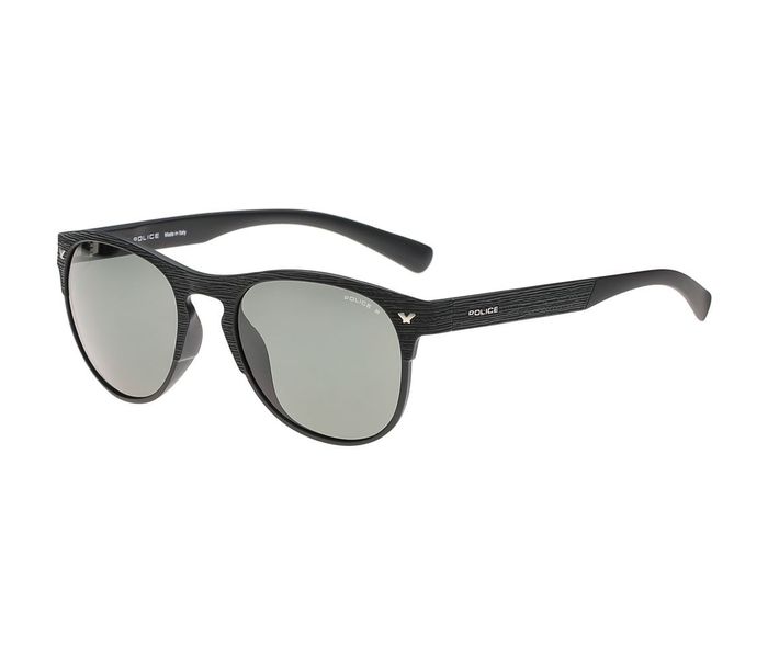 Police S1949 U28P Aviator Black Frame & Green Mirrored Sunglasses for Men - Zoom Image 1