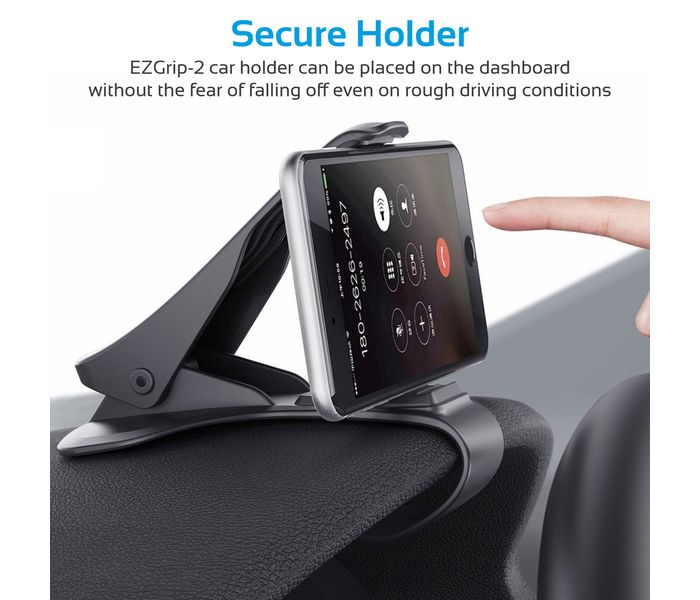 Promate ezGrip-2 Head-Up Display Simulating Design Car Mount Holder with Safe Hand-free Driving - Black - Zoom Image 1