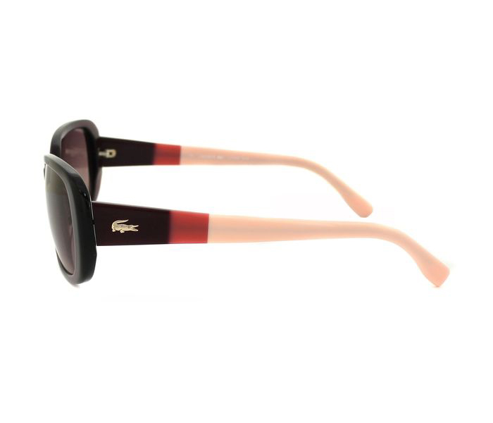 Lacoste L749S 513 Rectangle Purple & Pink Frame and Brown Gradient Mirrored Sunglasses for Women - Zoom Image 2