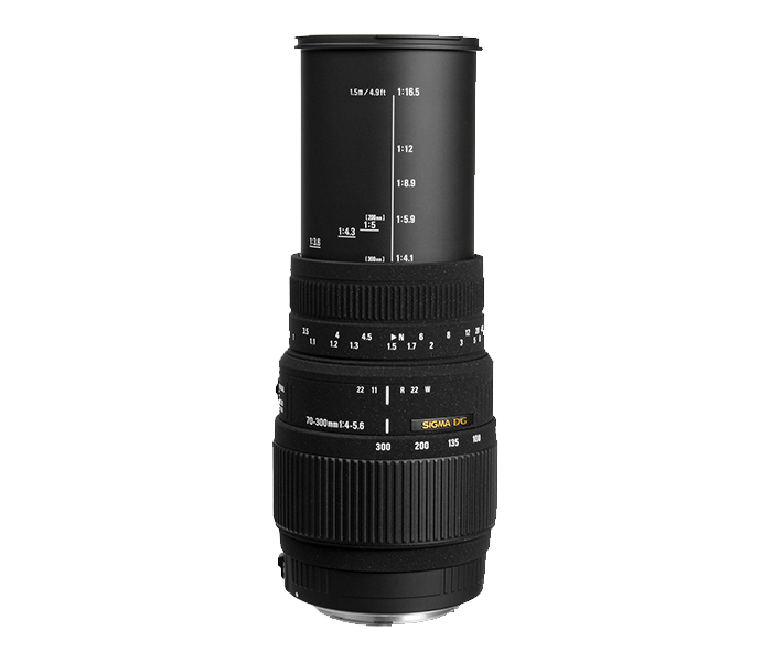 Sigma 70-300mm f/4-5.6 DG Macro Lens for Canon EOS - Black - Zoom Image 1