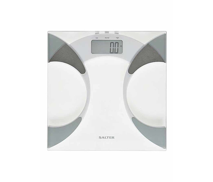 Salter N12660145A Standard Ultra Slim Bathroom Scale Analyser - White - Zoom Image 2