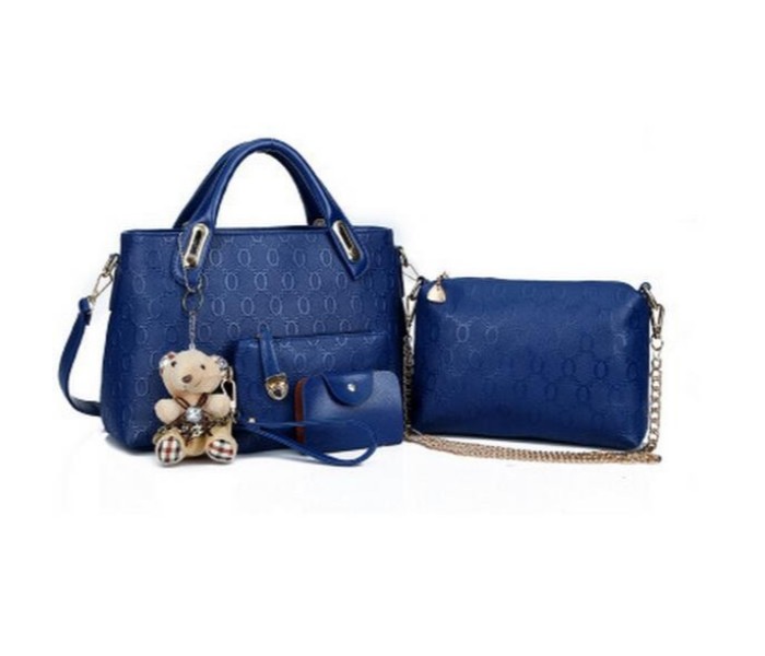 4 Pcs Bags Set with Key Chain 27260 Blue - Zoom Image