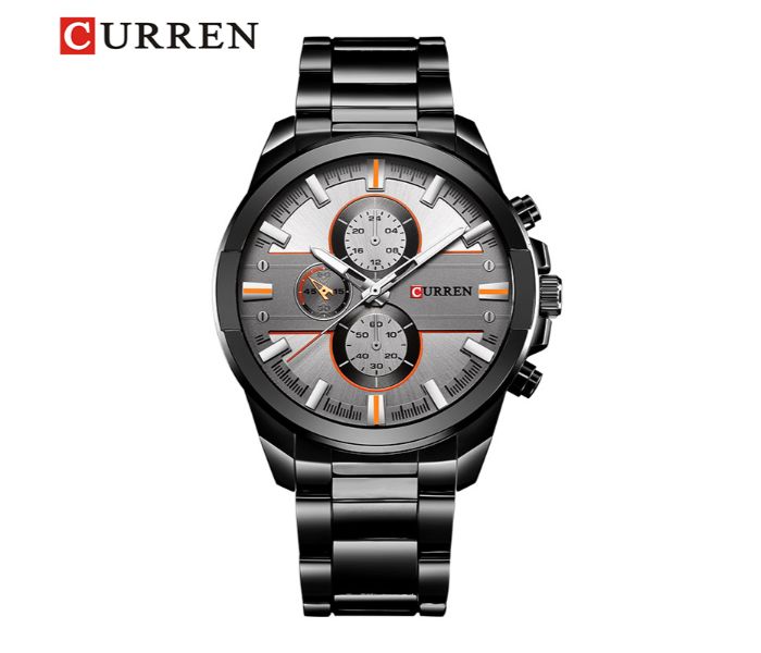 Curren 8274 Trendy Watch For Men Black - Zoom Image