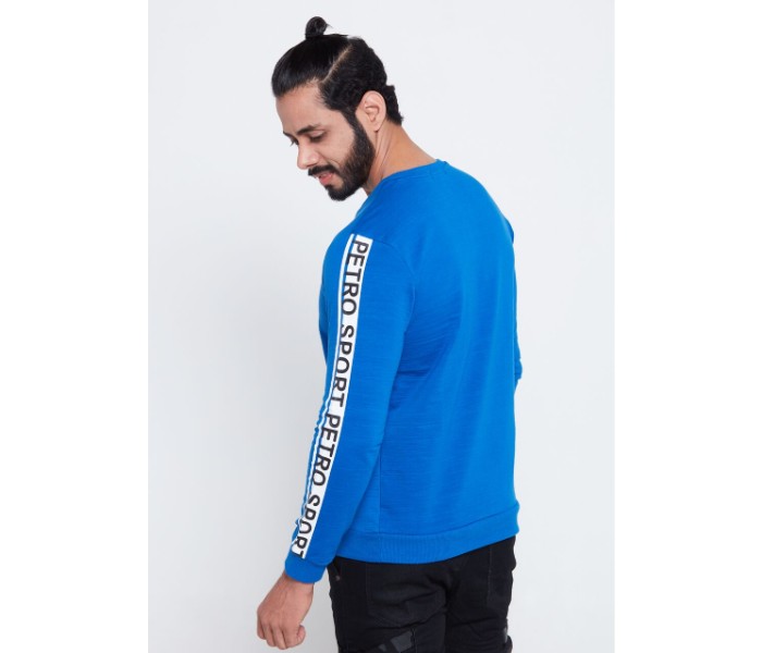 Petro OU10056 Printed Crew Neck Out wear T- Shirt XL-Blue - Zoom Image 1