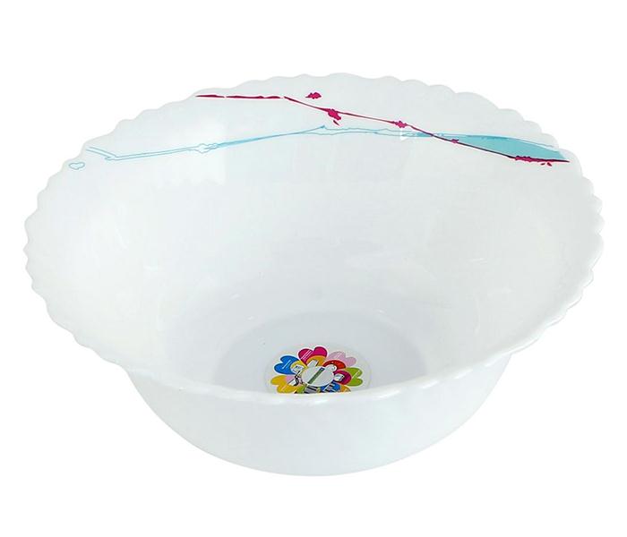 Royalford RF8876 8-inch Opal Ware Round Serving Bowl Artflower Design - Zoom Image