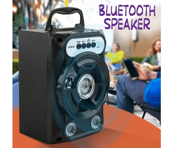 Fashionable Portable Wireless Bluetooth Speaker With Micro SD, Flash Drive and AUX Support (G-H16) Assorted - Zoom Image 4