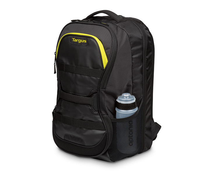 Targus TSB944EU 15.6 inch Work & Play Rackets Laptop Backpack - Black & Yellow - Zoom Image 4