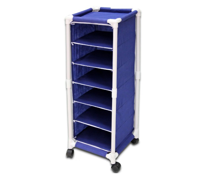 In-house SR-8608 Single 6 Layer Shoe Rack Blue - Zoom Image 2