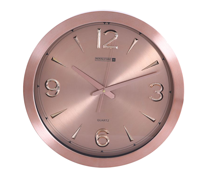 Royalford RF9280 Analog Wall Clock - Rose Gold - Zoom Image 1