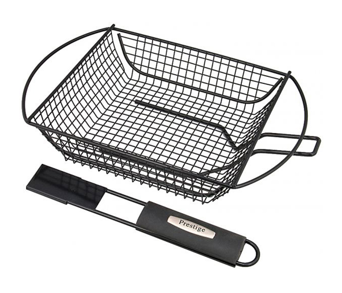 Prestige PR42114 Stainless steel BBQ Vegetable & Shrimp Basket - Black - Zoom Image 4