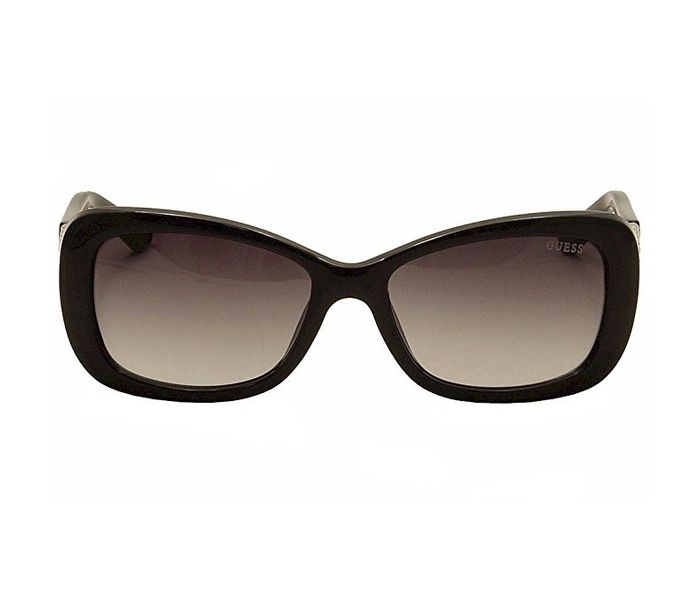 Guess GU7453 01B Rectangular Black Frame & Grey Gradient Mirrored Sunglasses for Women - Zoom Image 2