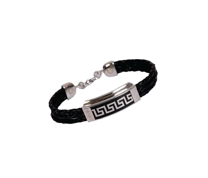 Nimed N11943869A Energy Bracelet - Silver & Black - Zoom Image