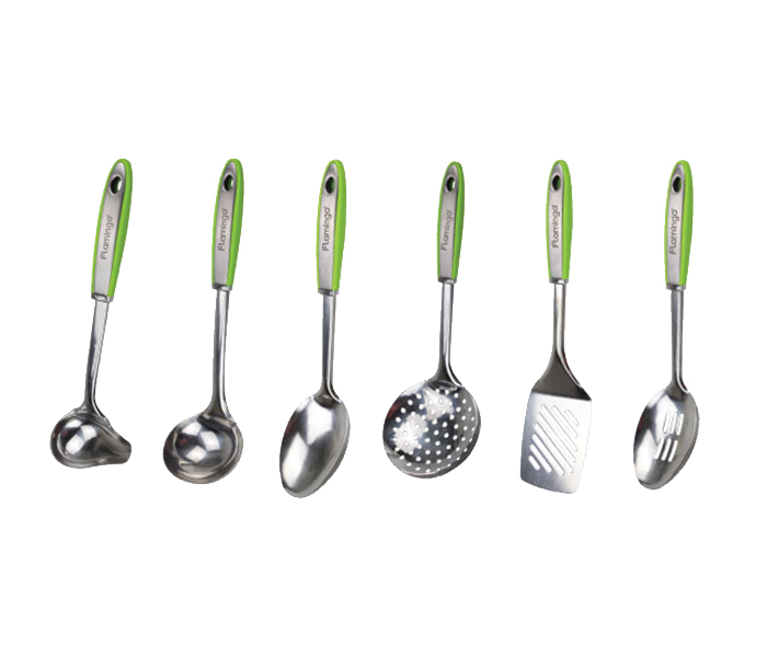 Flamingo FL4100KWST Kitchen Wares Utensil Set 7pcs - Green - Zoom Image 2