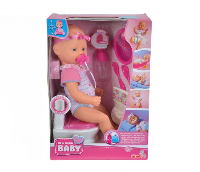 Simba 105032483 New Born Baby Flushing Potty Set - Zoom Image 2