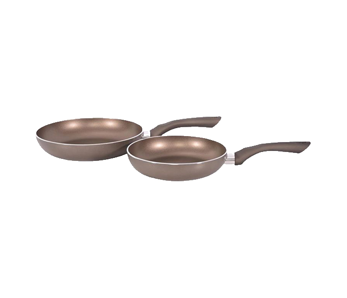 Royalford RF7355 2 Pieces Metal Non-Stick Frypan - Grey - Zoom Image 1