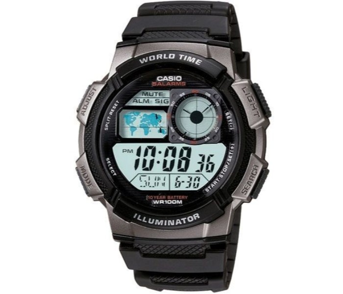 Casio AE-1000W-1BVDF (TH) Mens Sports Digital Watch Black - Zoom Image 3