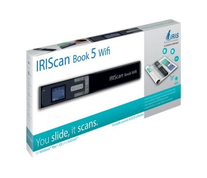 IRIS 458742 Scan Book 5 WIFI Portable Scanner Black - Zoom Image 1