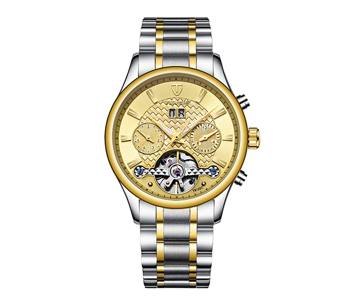 Tevise T8122C Men's Automatic Business Watch - Gold - Zoom Image