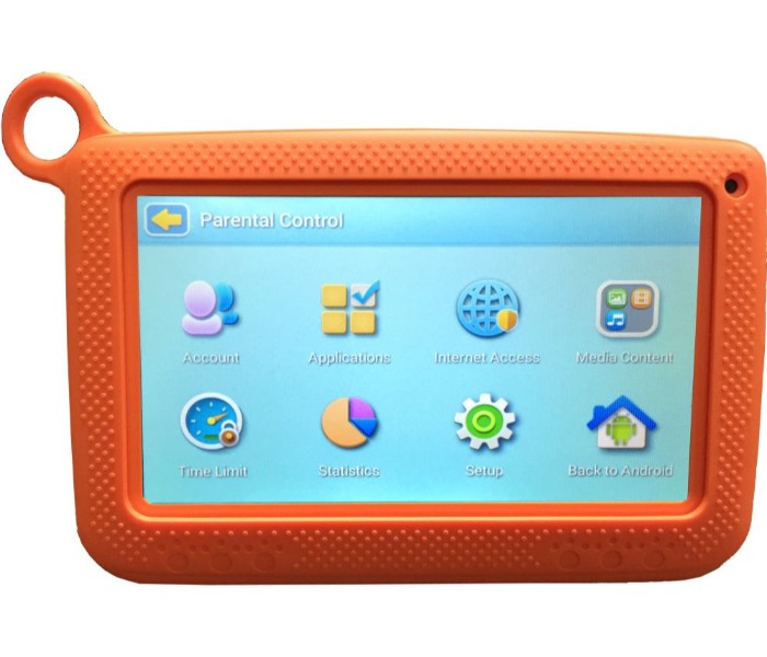 Wintouch K-72 Kids Tablet 7 inch, Android 4.2, 8GB, 512MB DDR3, WiFi, Quad Core, Dual Camera, Orange - Zoom Image 3