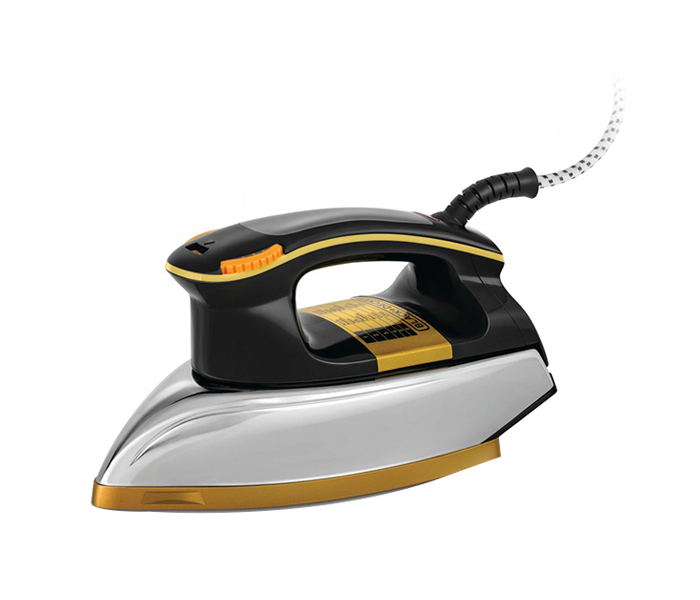 Black and Decker F550-B5 1200W Heavy Weight Dry Iron - Black and Gold - Zoom Image 2