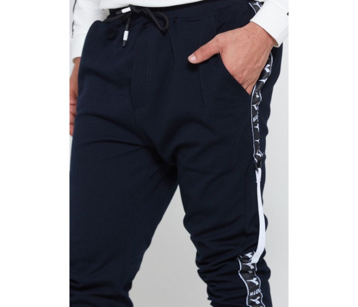 Petro OU10120 Mens Side Strapped Skin Fit Joggers XL Blue - Zoom Image 5