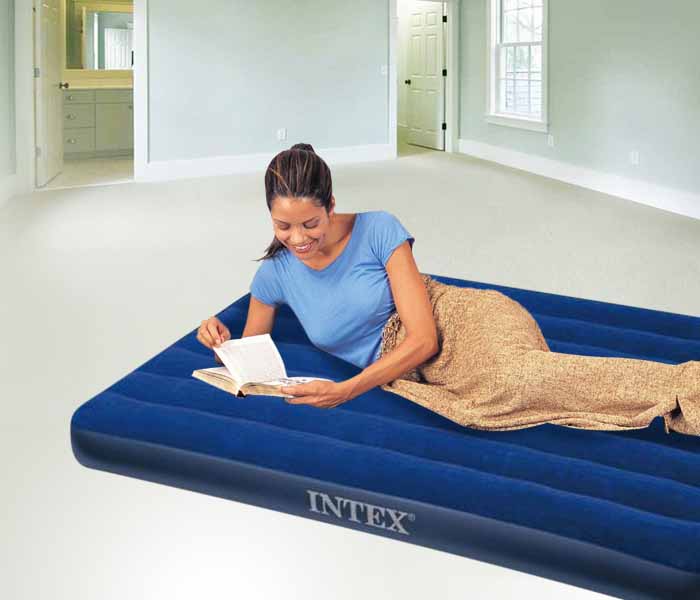 Intex ZX-68950 76 x 191 x 22CM Inflatable Twin Junior Airbed - Blue - Zoom Image 2