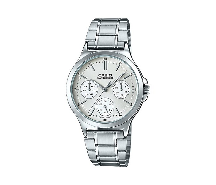 Casio LTP-V300D-7A Womens Analog Watch Silver - Zoom Image