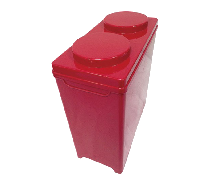 Royalford RF9291 Deep 2 Circles Block Storage Box - Red - Zoom Image