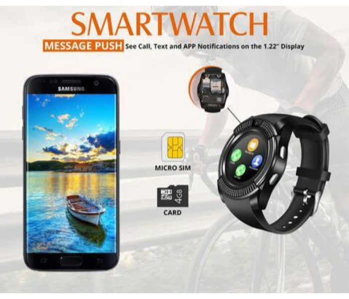 Sporty Bluetooth Smart Watch with Camera, Memory Card and SIM Card Slot M9 Multicolor - Zoom Image 3