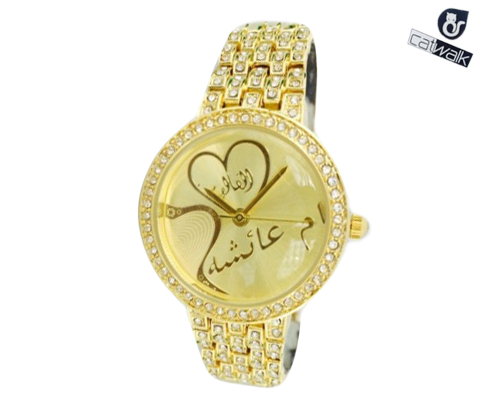 Catwalk CW-132 Genuine quality Fashionable Cz Watch For Women - Gold - Zoom Image