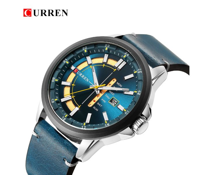 Curren 8307 Luxury Quartz Watch For Men Blue - Zoom Image 1