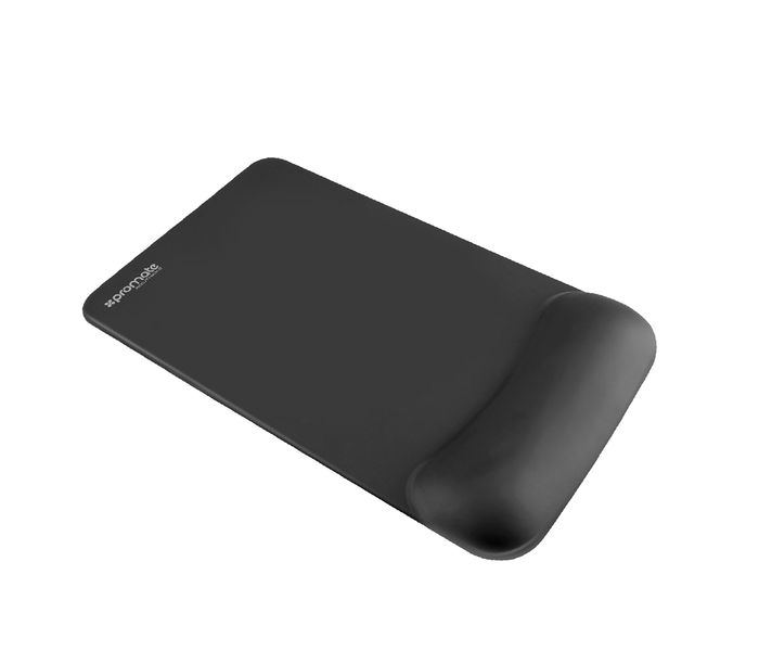 Promate Accutrack-2 Ergonomic Non-Slip Mouse Pad with Anti-Microbial Memory Foam, Black - Zoom Image 6