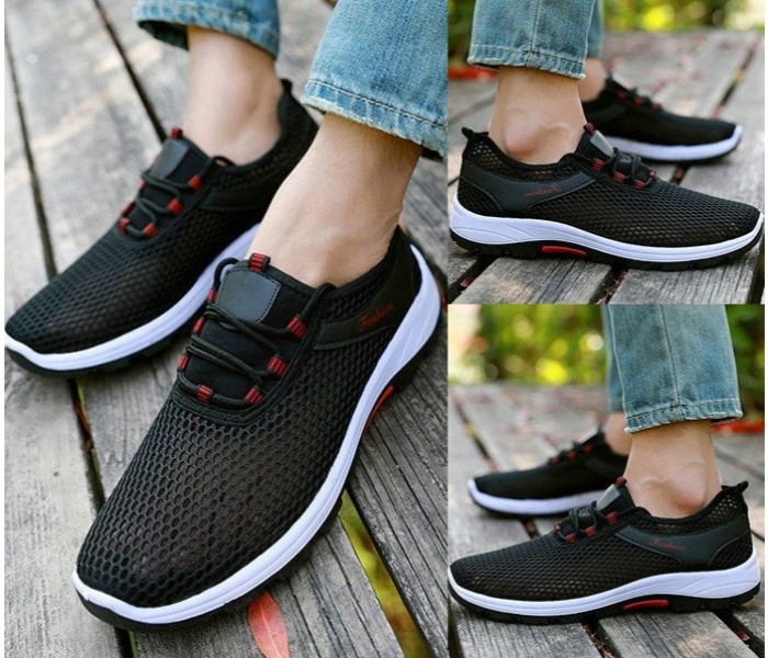 Unisex Breathable Sports Jogger Shoes EU39 OK32314 Black - Zoom Image 1