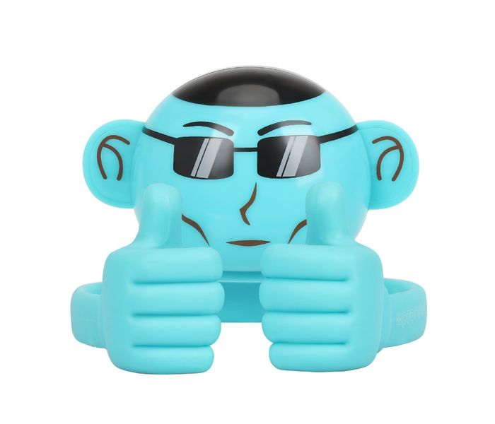 Promate Ape Mini High Definition Wireless Monkey Speaker With Smartphone Stand - Blue - Zoom Image 9