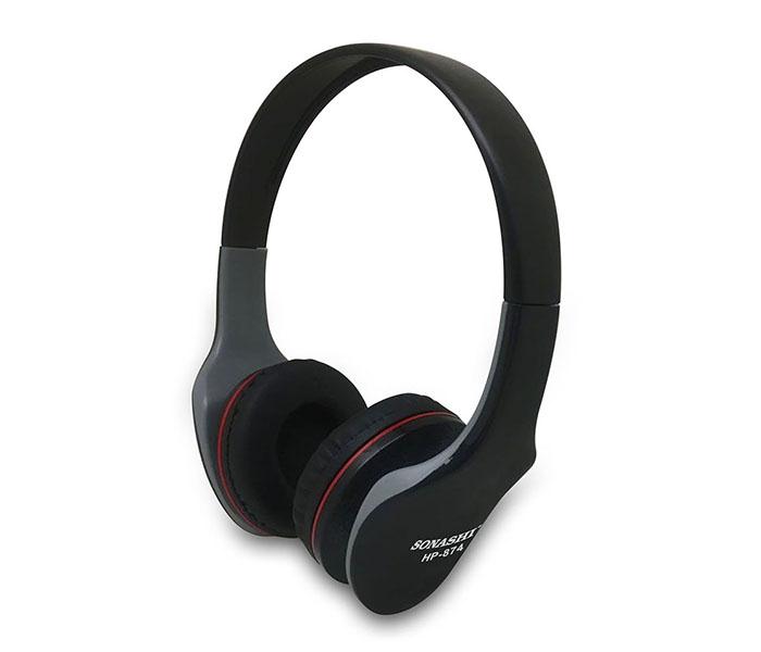 Sonashi HP-874 Wired Headphone - Black - Zoom Image 1