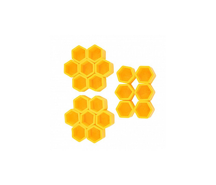 Car Silicon Wheel Hub Screw Cover - 20 Pieces, Yellow - Zoom Image 3