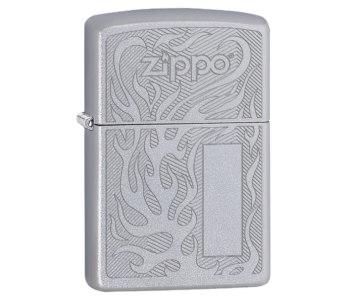 Zippo 29697 Logo Design Lighter Silver - Zoom Image