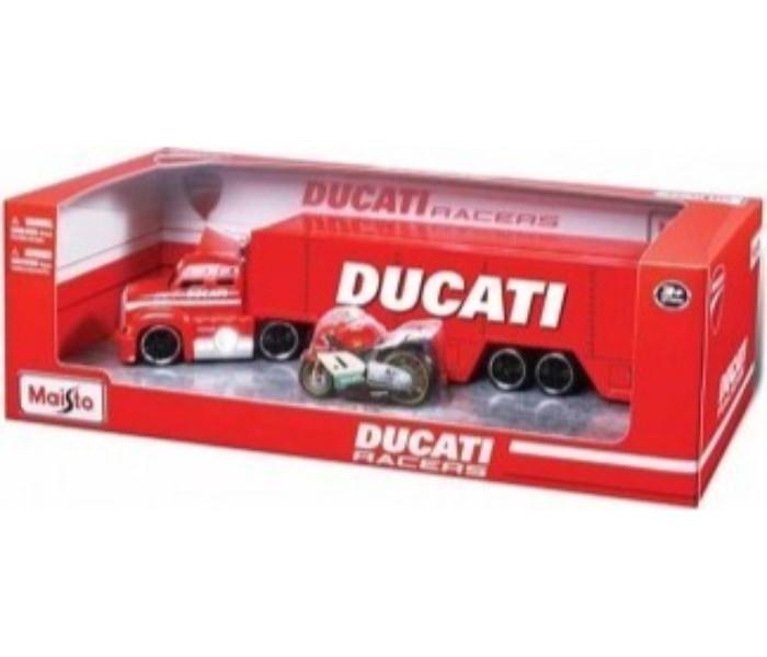 Maisto Tech 22063 Ducati Hauler W/1 Ducati Racer Red - Zoom Image